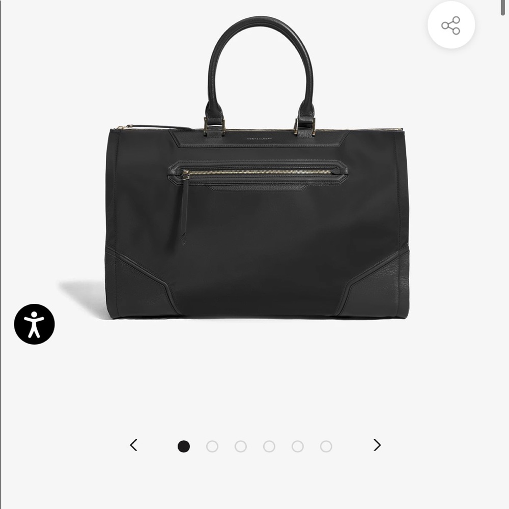 Hook and Albert Weekender bag (twill/black).